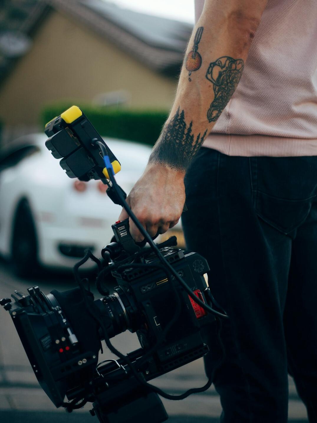 movie set behind scenes